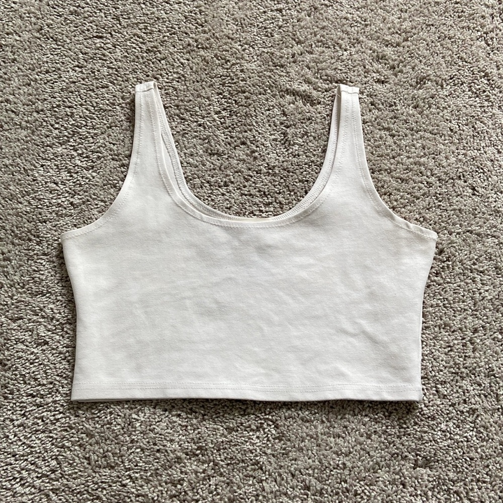freeme • Cream Ponte Crop Tank